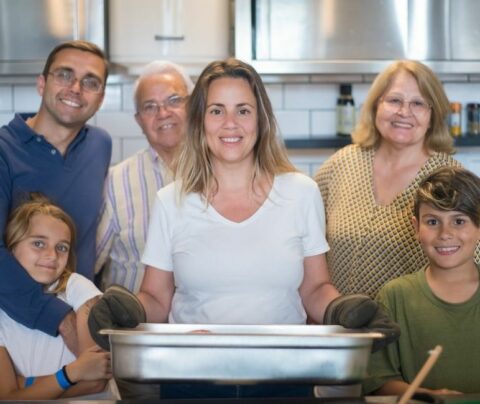 Cocinando en familia